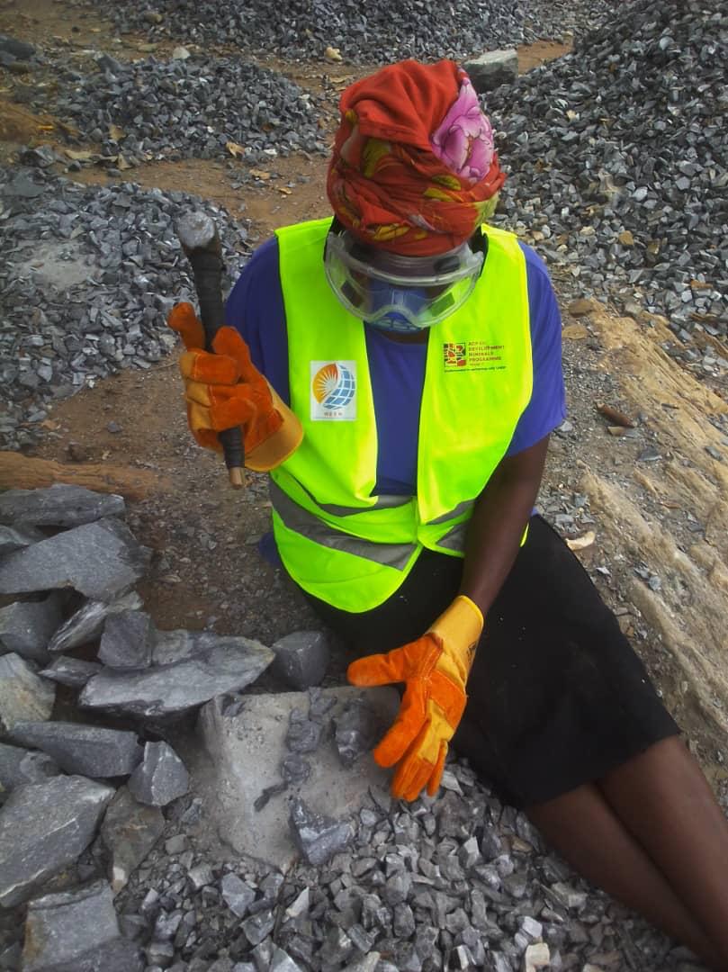 Woman engineer on site